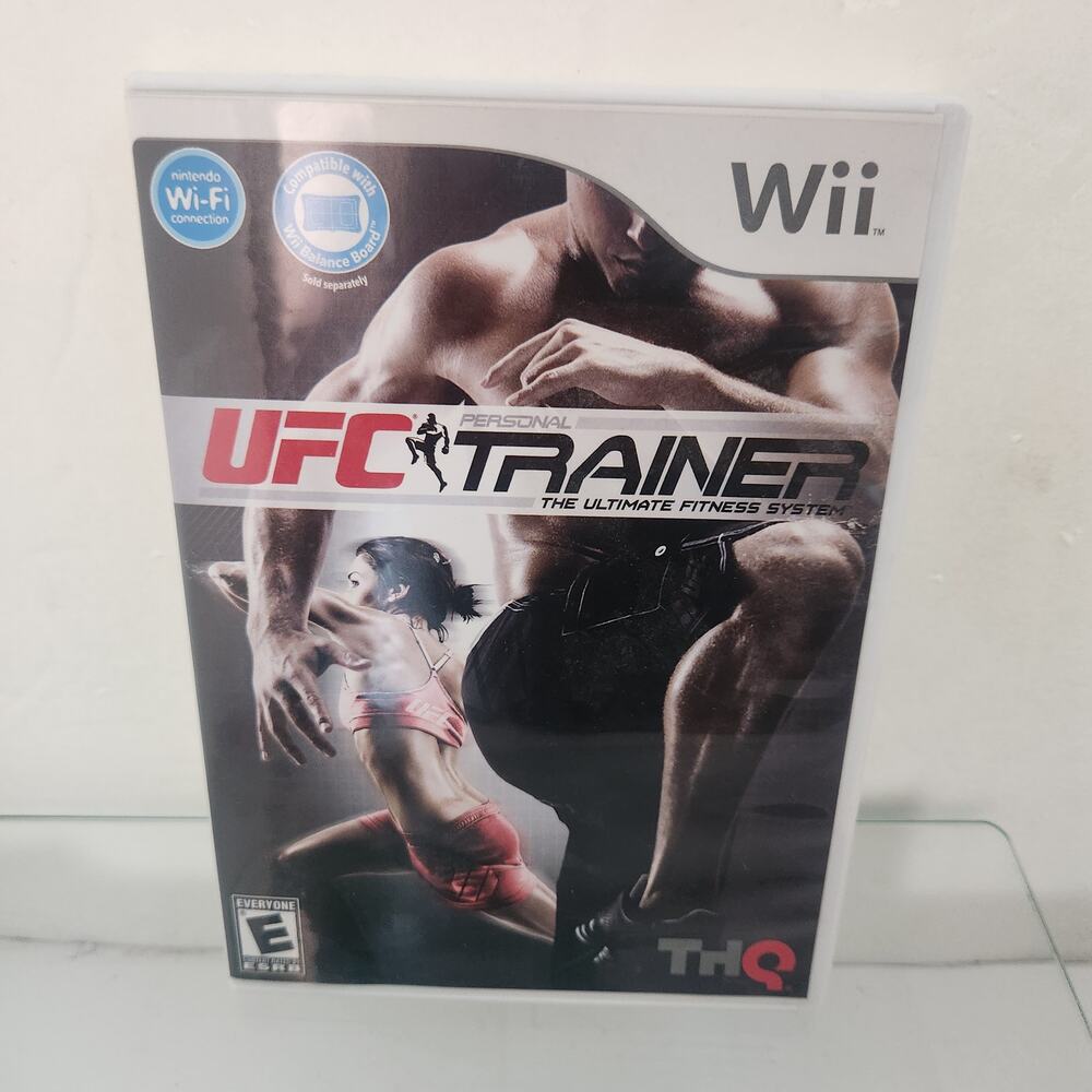 Nintendo Wii UFC Trainer game with case manual tested Works